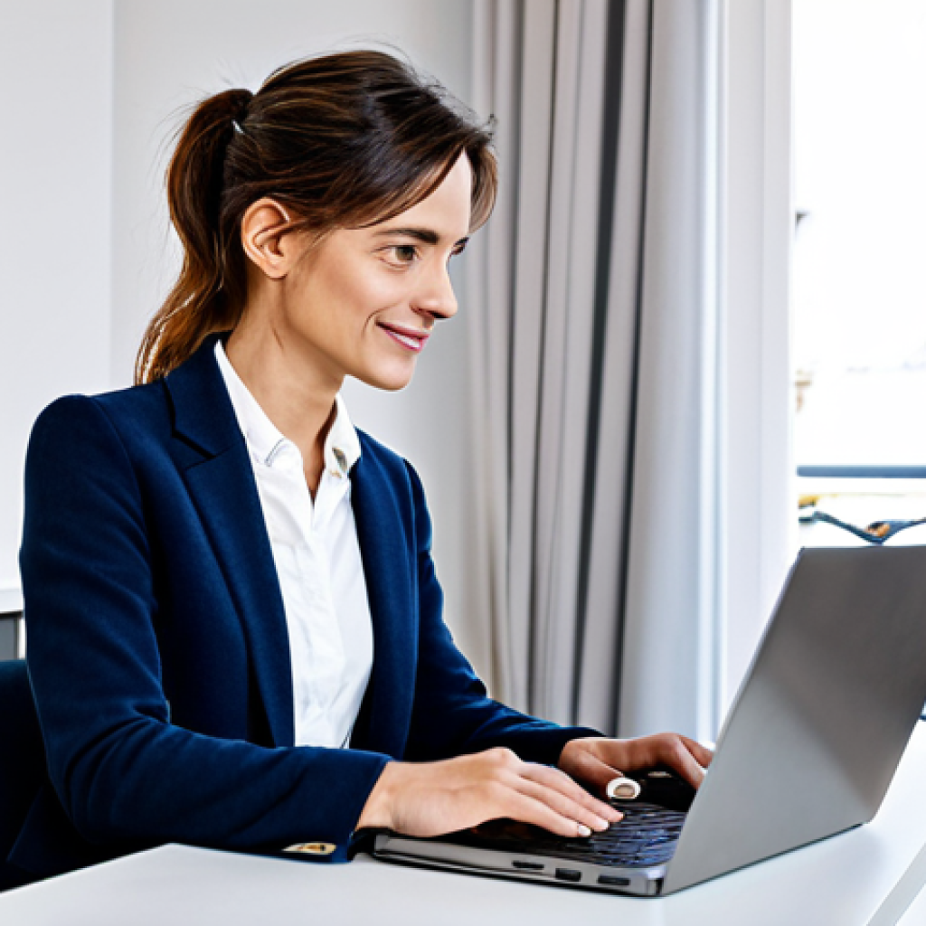 Modern Parisian Apartment - Wi-Fi 6E Lifestyle**

"A bright and modern apartment in Paris, France. A woman sits at a desk, fully clothed in appropriate attire, working on a laptop. A Wi-Fi 6E router is visible in the background, subtly glowing. The scene conveys a sense of seamless connectivity and productivity. Safe for work, appropriate content, fully clothed, professional, perfect anatomy, correct proportions, natural pose, well-formed hands, proper finger count, natural body proportions, family-friendly."

**