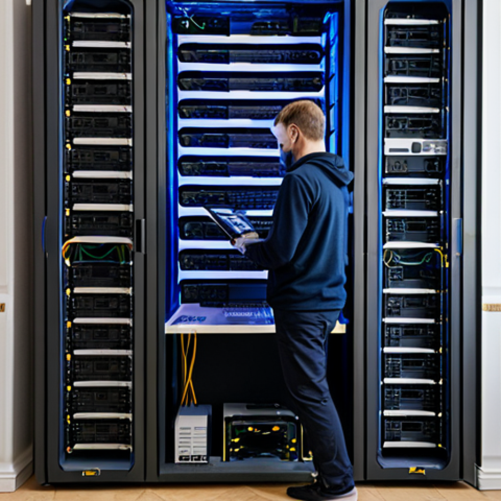 VR AR 네트워크 최적화 - Edge Computing Micro-Data Center**

"A modern, compact micro-data center installation inside a Paris...